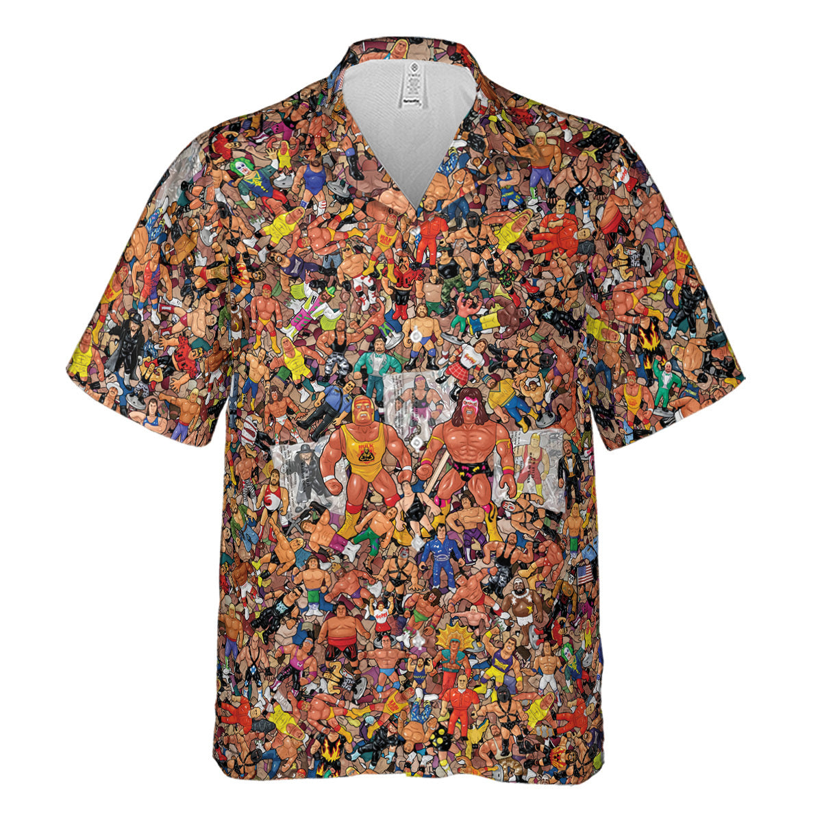 Wrestling Hulk Hogan and Buddies Figures Hawaiian Shirt