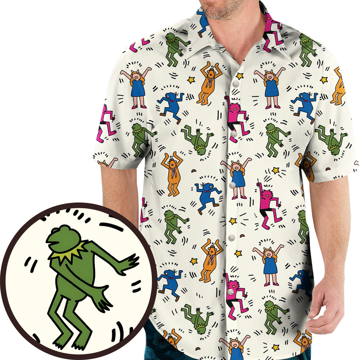 Dancing Muppets The Muppets Characters Hawaiian Shirt
