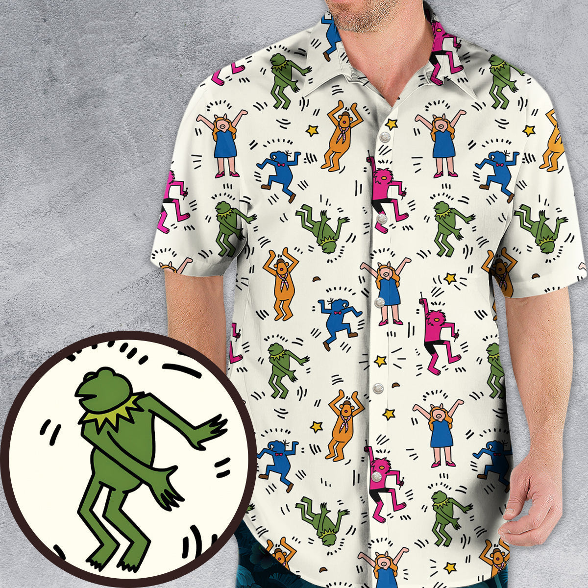 Dancing Muppets The Muppets Characters Hawaiian Shirt