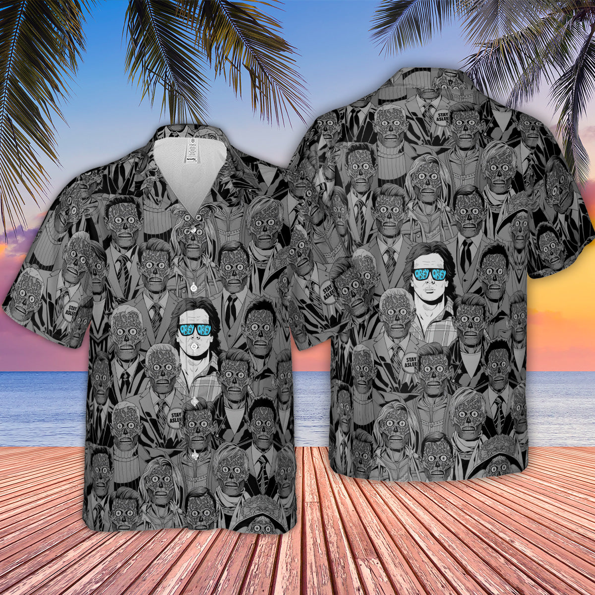 Obey Consume They Live Hawaiian Shirt