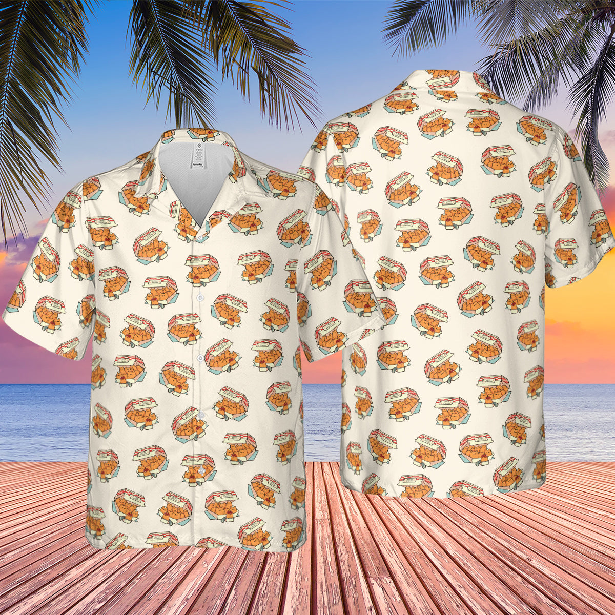 Kitten Nuggets Pattern Hawaiian Shirt