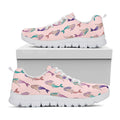 Mermaid Girls Pattern Print White Running Shoes