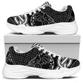 Mjolnir And Scandinavian Runes Print White Chunky Shoes