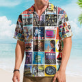 DEVO Album Collage Hawaiian Shirt Retro New Wave Music Shirt