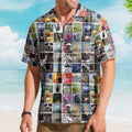 Phish Band Album Cover Collage Hawaiian Shirt - Unisex Psychedelic Rock Concert Summer Button Up