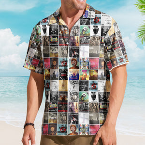 My Chemical Romance Album Cover Collage Hawaiian Shirt - Unisex Pop Punk Music Summer Button Up