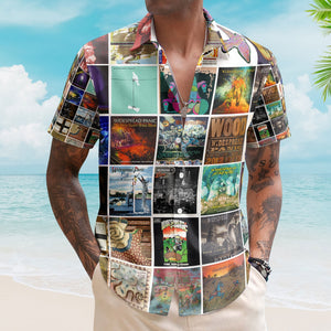 Widespread Panic Hawaiian Shirt Vintage Album Collage Southern Rock Style