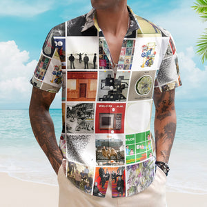 Wilco Album Collage Hawaiian Shirt Rock Music Band Fan Shirt