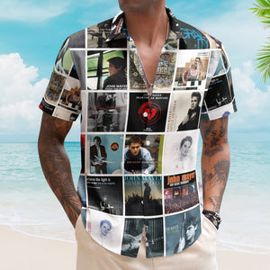 John Mayer Album Collage Hawaiian Shirt Pop Rock Music Fan Shirt