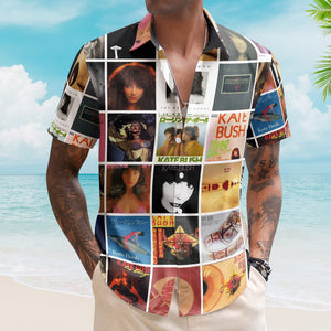Kate Bush Album Collage Hawaiian Shirt Pop Rock Fan Shirt