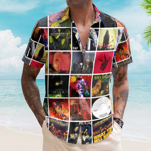 Alice in Chains Album Collage Hawaiian Shirt Rock Music Fan Shirt