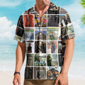 Johnny Cash Album Collage Hawaiian Shirt Country Rock Music Fan Shirt