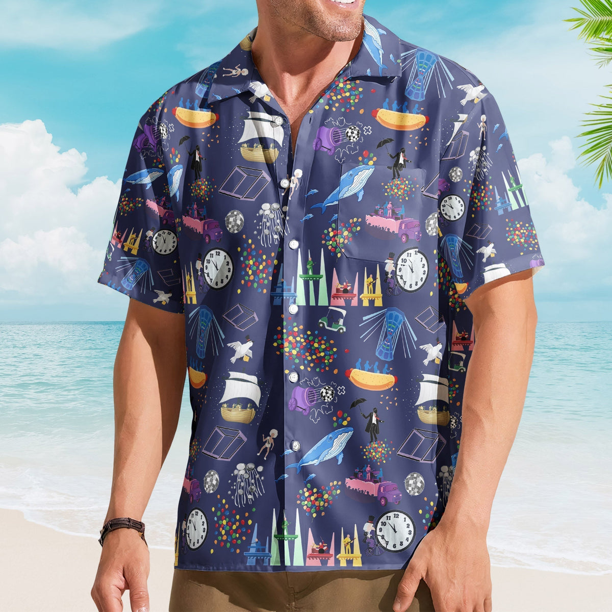 Phish Band NYE Gag It's Ice Cream Hawaiian Shirt Retro Music Inspired Concert Vacation Aloha Shirt