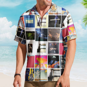 Dire Straits Album Collage Hawaiian Shirt Rock Music Band Fan Shirt
