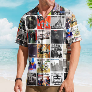 Beastie Boys Hawaiian Shirt Iconic Album Collage Hip-Hop Style