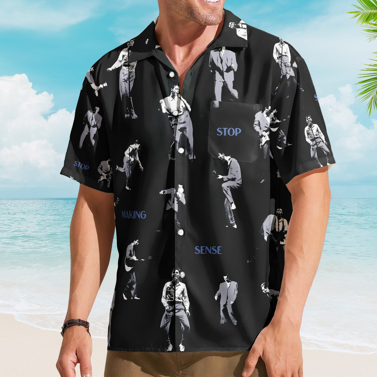 Stop Making Sense Talking Heads David Byrne Hawaiian Shirt Retro Music Inspired Aloha Shirt