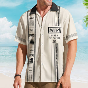 Nine Inch Nails Luxury Design Hawaiian Shirt Alternative Rock Inspired Hawaiian Shirt