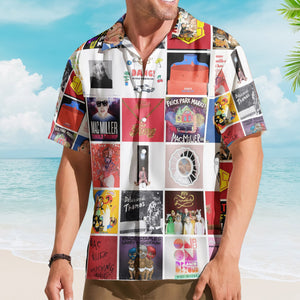 Mac Miller Album Collage Hawaiian Shirt Hip-Hop Music Fan Shirt