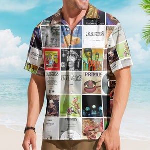 Primus Album Collage Hawaiian Shirt Rock Music Band Fan Shirt