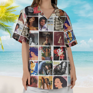 Diana Ross Album Collage Hawaiian Shirt R&B Pop Music Fan Shirt
