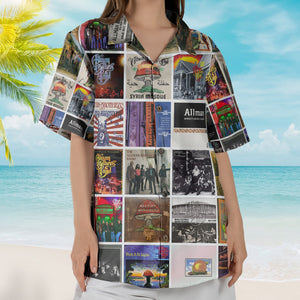 Allman Brothers Band Album Collage Hawaiian Shirt Rock Music Band Fan Shirt