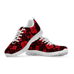 Muladhara Chakra Pattern Print White Running Shoes