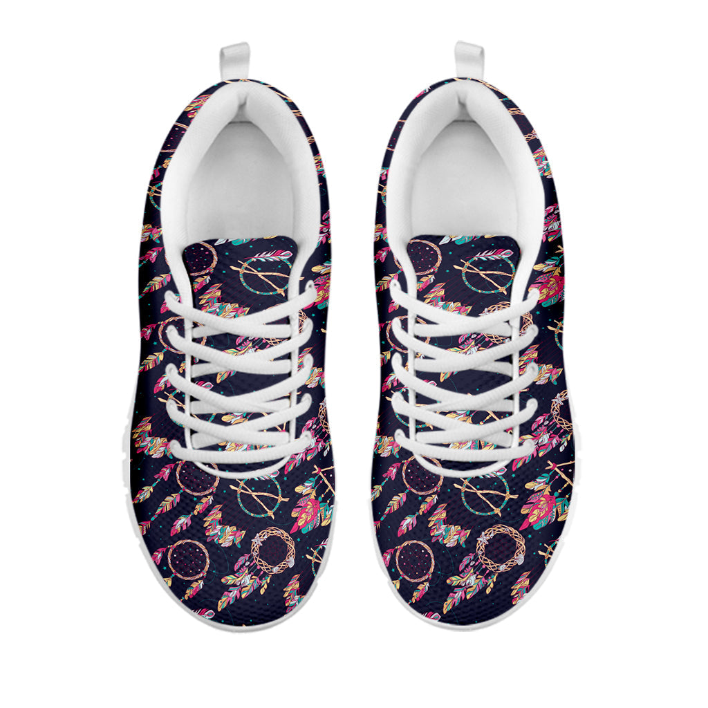 Native American Dream Catcher Print White Running Shoes