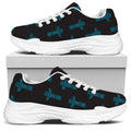 Native Totem Pattern Print White Chunky Shoes