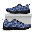 Nautical Anchor Pattern Print Black Running Shoes