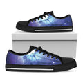 Nebula Space Print Black Low Top Sneakers