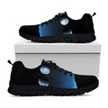 Night Sky And Moon Phase Print Black Running Shoes
