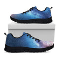 Night Sky Milky Way Print Black Running Shoes