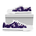 Night Winged Unicorn Pattern Print White Low Top Sneakers