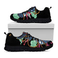 Ninja Warrior Print Black Running Shoes