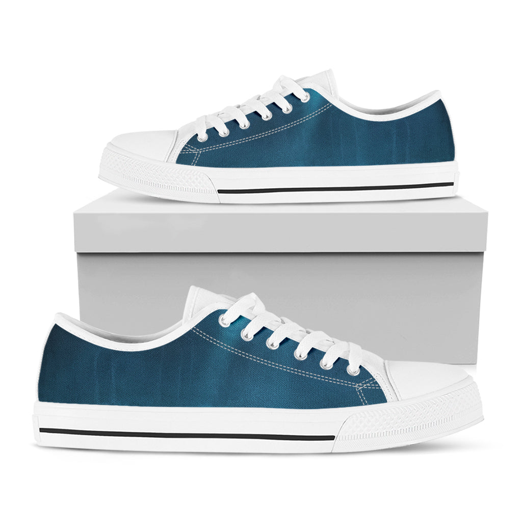 Ocean Underwater Print White Low Top Sneakers