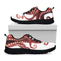 Octopus Tentacles Print Black Running Shoes