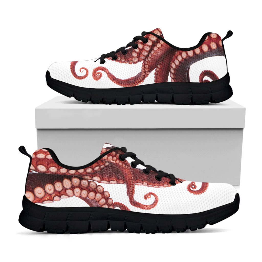 Octopus Tentacles Print Black Running Shoes