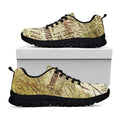 Old Religious Words Print Black Running Shoes