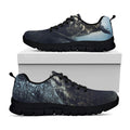 Owl At Night Print Black Running Shoes
