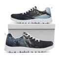 Owl At Night Print White Running Shoes