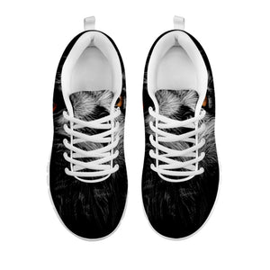 Owl Portrait Print White Running Shoes