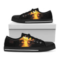 Phoenix Firebird Print Black Low Top Sneakers