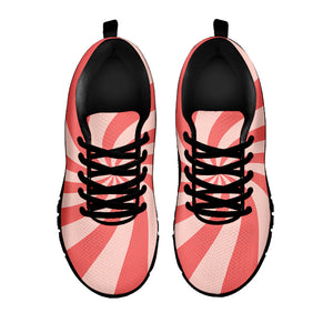 Pink Psychedelic Swirl Print Black Running Shoes