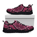 Pink Python Snakeskin Print Black Running Shoes