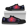 Pisces And Astrological Signs Print Black Low Top Sneakers