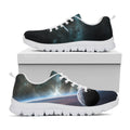 Planet And Space Print White Running Shoes