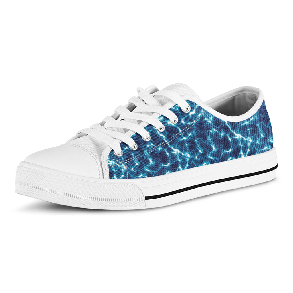 Plasma Energy Print White Low Top Sneakers