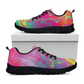 Psychedelic Formed Print Black Running Shoes