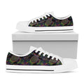 Psychedelic Sea Turtle Pattern Print White Low Top Sneakers