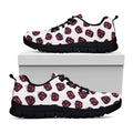 Purple Halloween Pumpkin Pattern Print Black Running Shoes